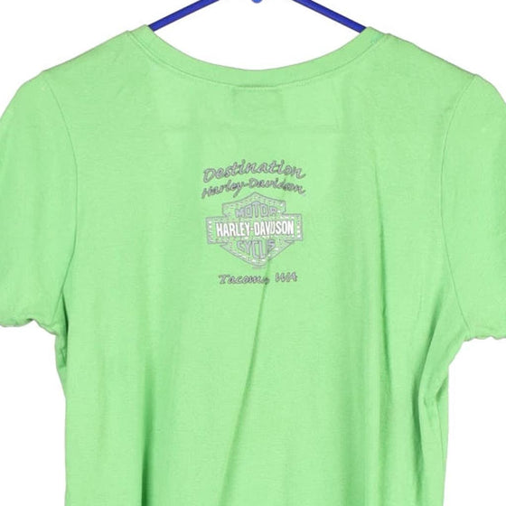 Vintage green Tacoma, Washington Harley Davidson T-Shirt - womens large