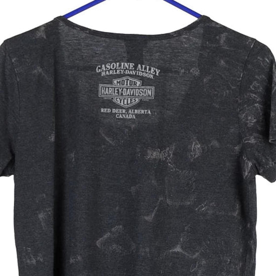 Vintage black Alberta, Canada Harley Davidson T-Shirt - womens x-large