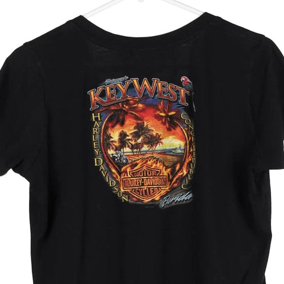 Vintage black Key West, Florida Harley Davidson T-Shirt - womens x-large