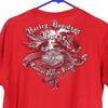 Vintage red Paris, France Harley Davidson T-Shirt - mens large