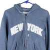 Vintage blue New York Zip Up - womens small