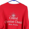 Vintage red Central Christian Church Arizona Lee Sweatshirt - mens large