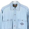 Vintage blue Harley Davidson Denim Shirt - mens medium