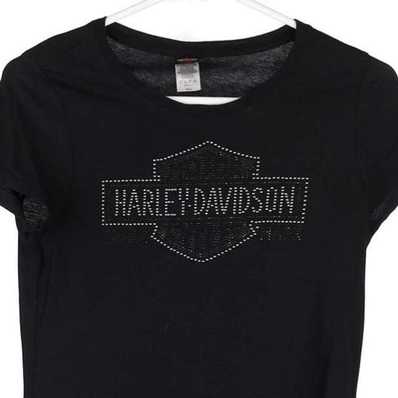Vintage black Dudley Perkins Co. 100 years Harley Davidson T-Shirt - womens small