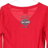 Vintage red Washington, Pennsylvania Harley Davidson Long Sleeve T-Shirt - womens small