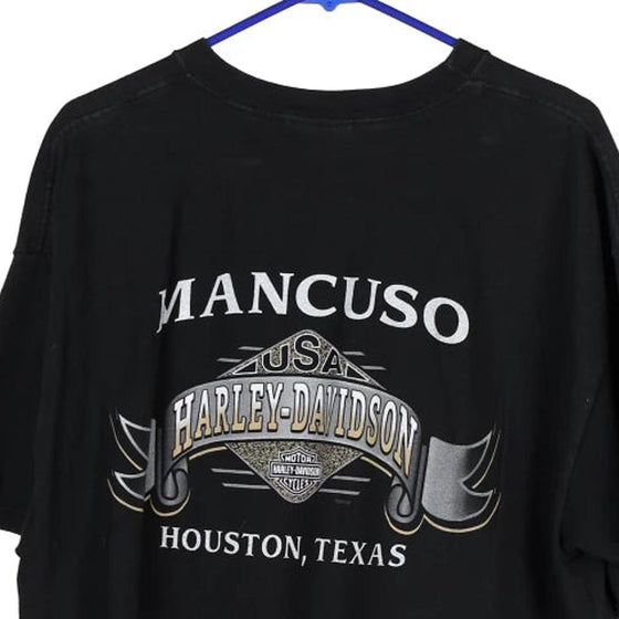 Vintage black Houston, Texas Harley Davidson T-Shirt - mens x-large