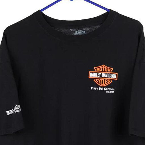 Vintage black Playa Del Carmen, Mexico Harley Davidson T-Shirt - mens xx-large