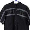 Vintage black Harley Davidson Short Sleeve Shirt - mens x-large