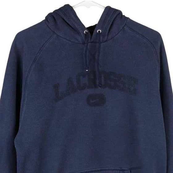Vintage navy Lacrosse Nike Hoodie - mens medium