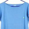 Vintage blue Benetton T-Shirt - womens medium