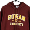 Vintage burgundy Rowan University Champion Hoodie - mens medium