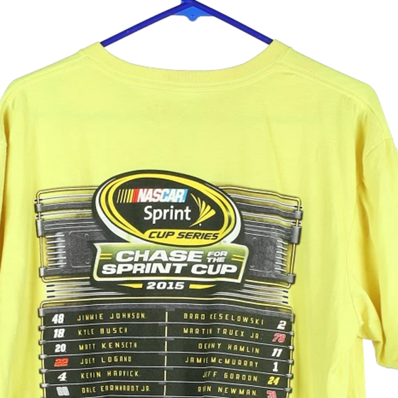 Vintage yellow  Sprint Cup 2015 Nascar T-Shirt - mens x-large