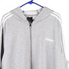Vintage grey Adidas Hoodie - mens xx-large