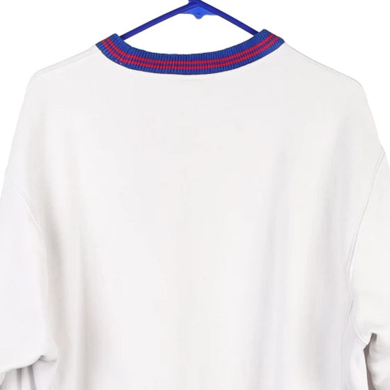 Vintage white Reverse Weave Champion Sweatshirt - mens large