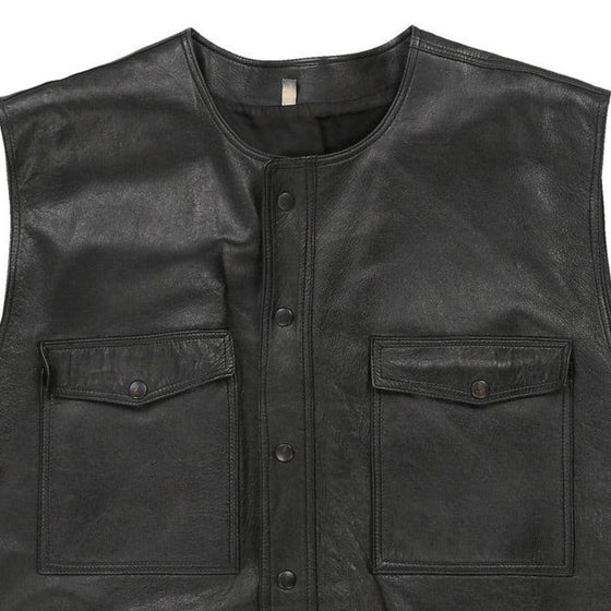 Vintage black Unbranded Waistcoat - mens medium