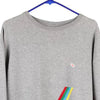 Nike Sweatshirt - Large Grey Cotton Blend