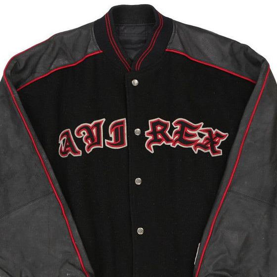 Vintage black Avirex Varsity Jacket - mens xx-large