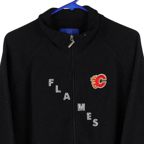 Vintage black Calgary Flames Reebok Fleece - womens large