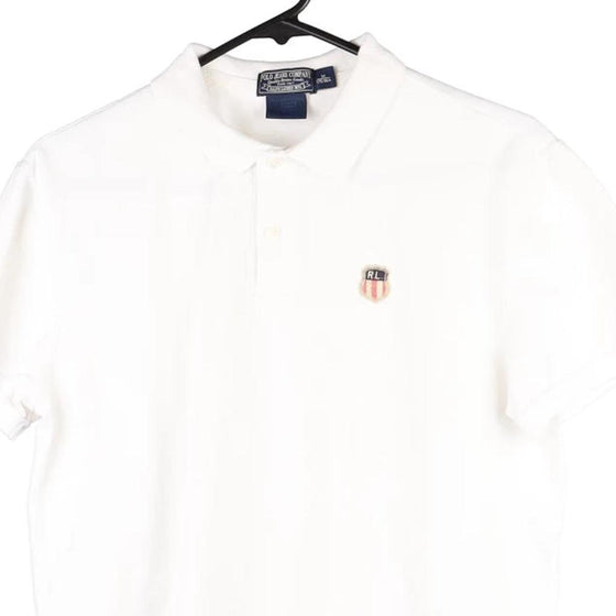 Vintage white Ralph Lauren Polo Shirt - mens medium