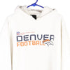 Vintage white Denver Broncos Reebok Hoodie - mens x-large
