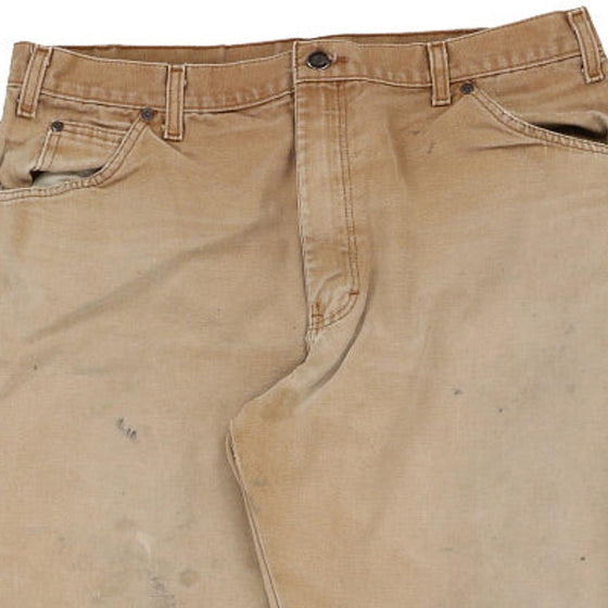 Vintage beige Dickies Carpenter Trousers - mens 35" waist