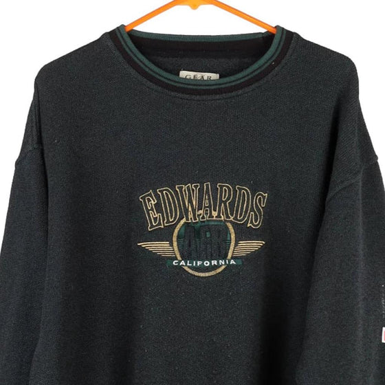 Vintage green Edwards California Gear Sweatshirt - mens large