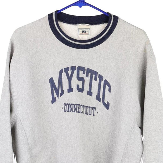 Vintage grey Mystic Connecticut Lee Sweatshirt - mens large