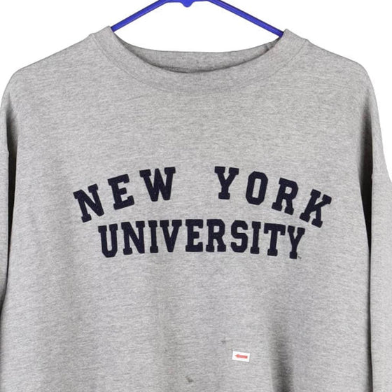Vintage grey New York University Jansport Sweatshirt - mens large