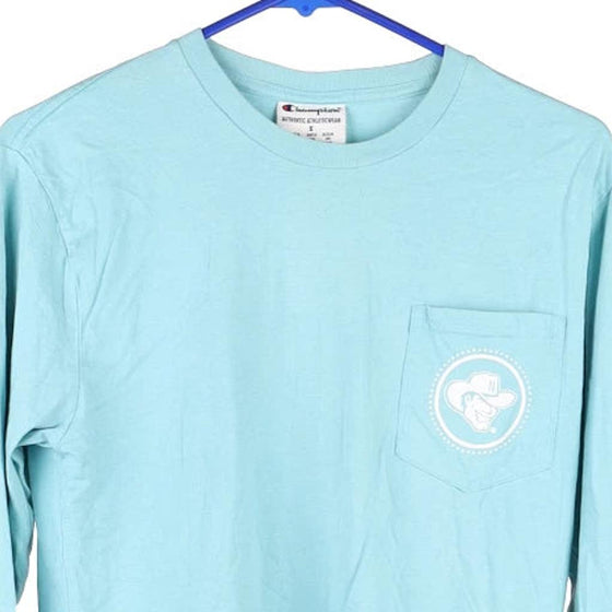 Vintage blue Age 18-20 Nebraska Huskers Champion Long Sleeve T-Shirt - boys large