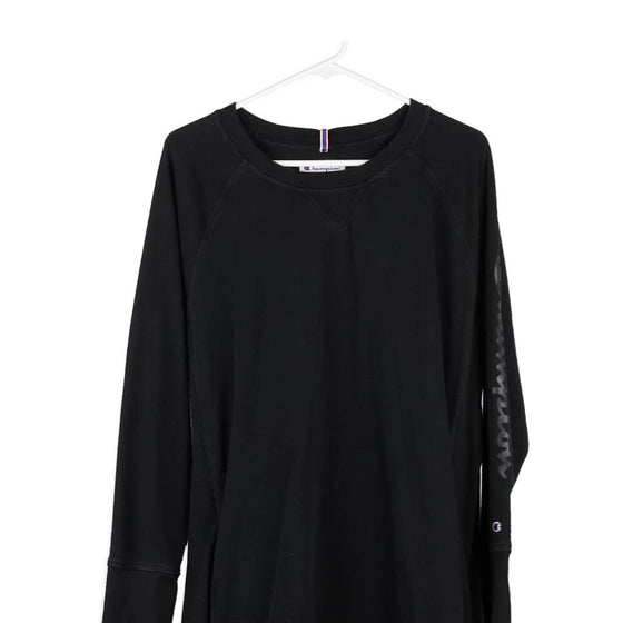 Vintage black Champion Sweatshirt Dress - womens large