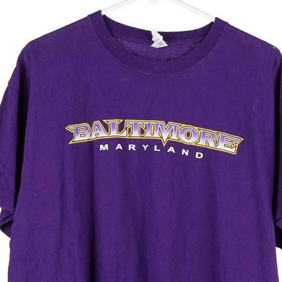 Vintage purple Baltimore Maryland Jerzees T-Shirt - mens x-large