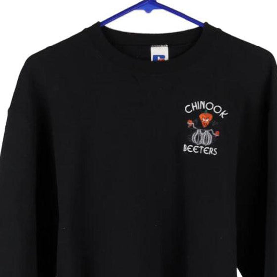 Vintage black Chinook Beeters Russell Athletic Sweatshirt - mens medium