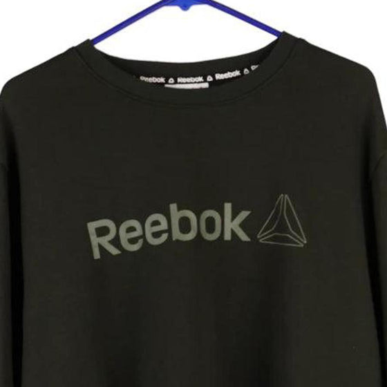 Vintage green Reebok Sweatshirt - mens x-large