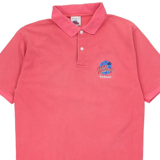 Vintage pink Sydney Planet Hollywood Polo Shirt - mens medium