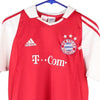 Vintage red Age 14 Bayern Munchen Adidas Football Shirt - boys x-large