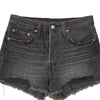 Vintage black 501 Levis Denim Shorts - womens 27" waist