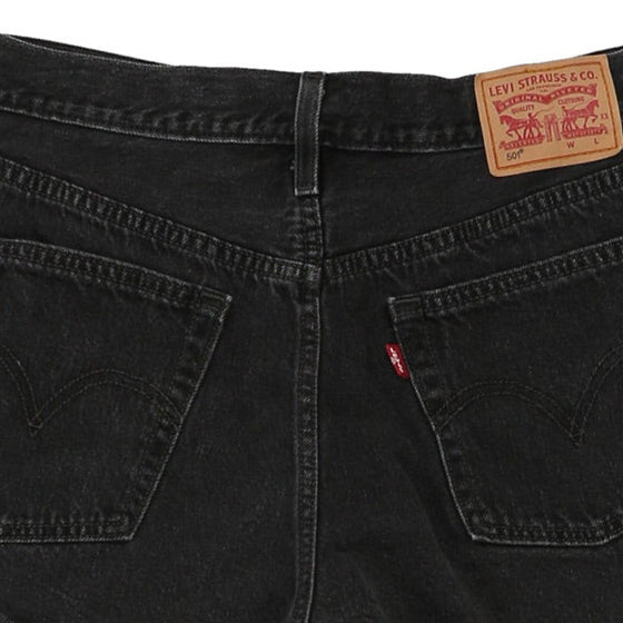 Vintage black 501 Levis Denim Shorts - womens 30" waist