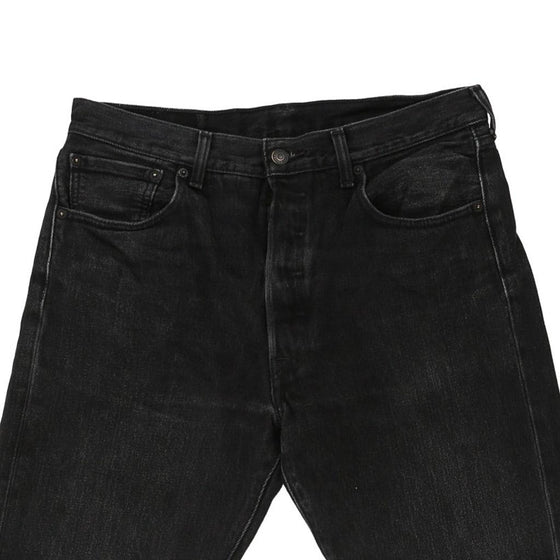 Vintage black 501 Levis Denim Shorts - mens 32" waist