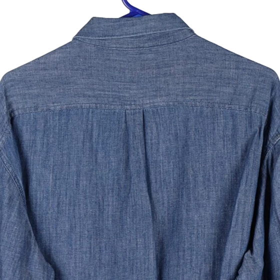 Vintageblue Wrangler Denim Shirt - mens medium
