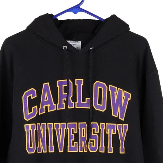 Vintage black Carlow University Champion Hoodie - mens medium