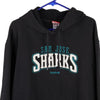 Vintage black San Jose Sharks Reebok Hoodie - mens x-large