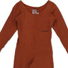 Belfe Unitard - Medium Brown Cotton Blend - Thrifted.com