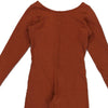 Belfe Unitard - Medium Brown Cotton Blend - Thrifted.com