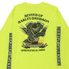Vintage yellow Springfield, Ohio Harley Davidson Long Sleeve T-Shirt - womens large