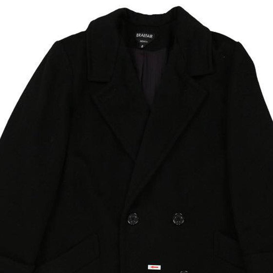 Vintage black Braefair Overcoat - womens x-large