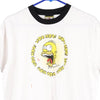 Vintage white The Simpsons T-Shirt - mens medium