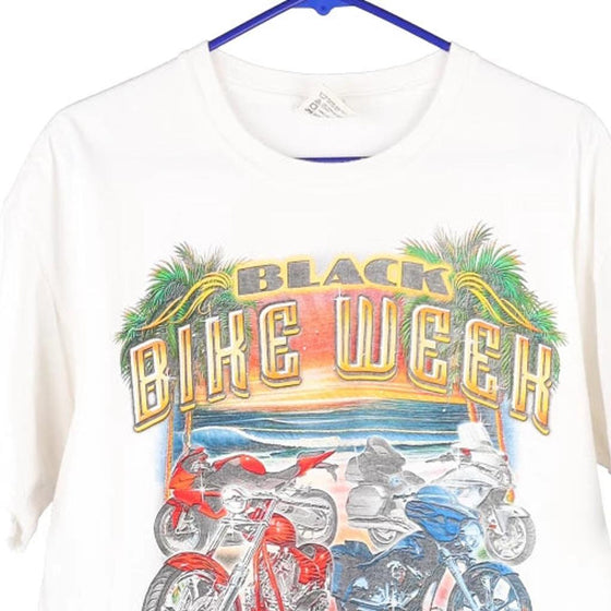 Vintage white Daytona Florida Beach Comfort Colors T-Shirt - mens large