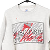 Vintage grey Wisconsin Badgers Jerzees Sweatshirt - womens large