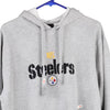 Vintage grey Steelers N.F.L. Team Apparel Hoodie - mens medium