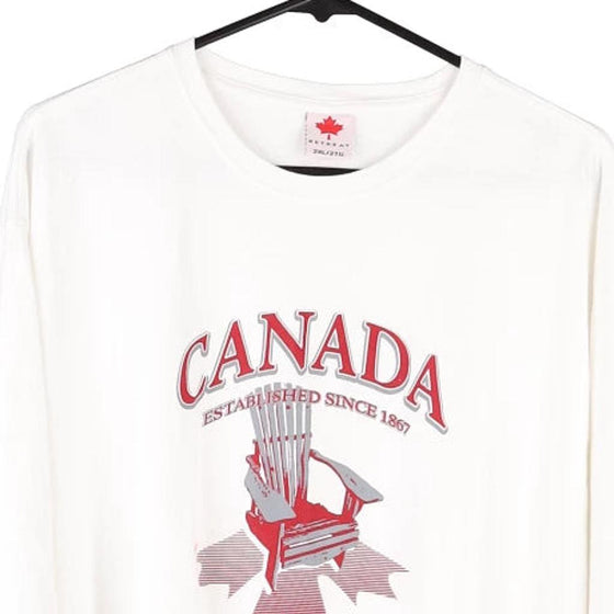 Vintage white Canada Retreat T-Shirt - mens xx-large
